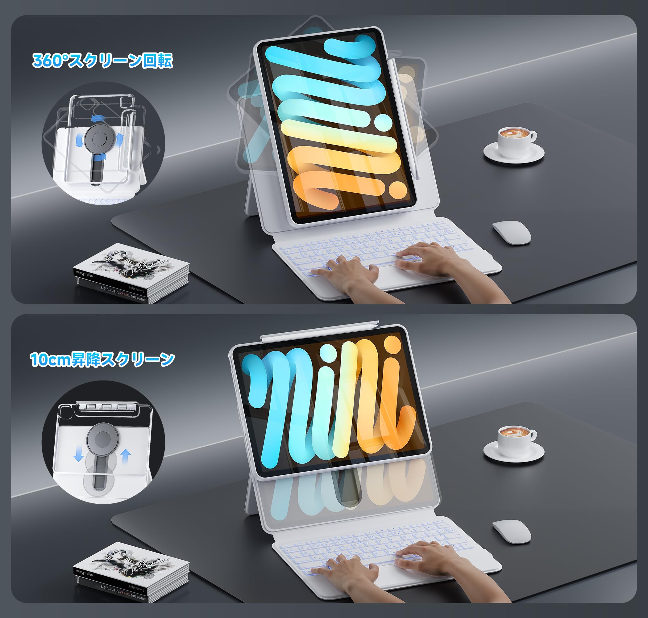 Amazon.co.jp: BJBT iPad キーボードケース Air 第4/5/6/7世代 11